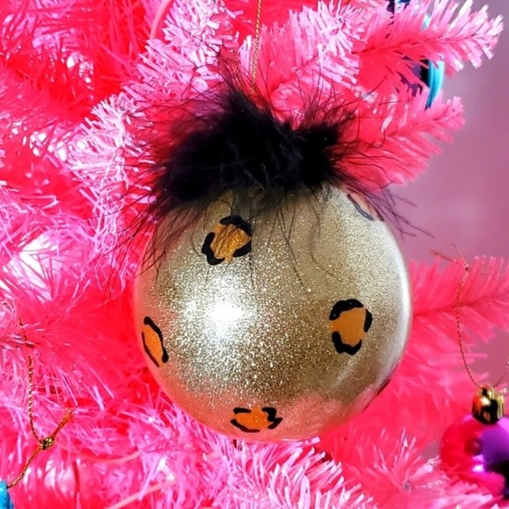 Wild Thing Christmas Glass Ornament